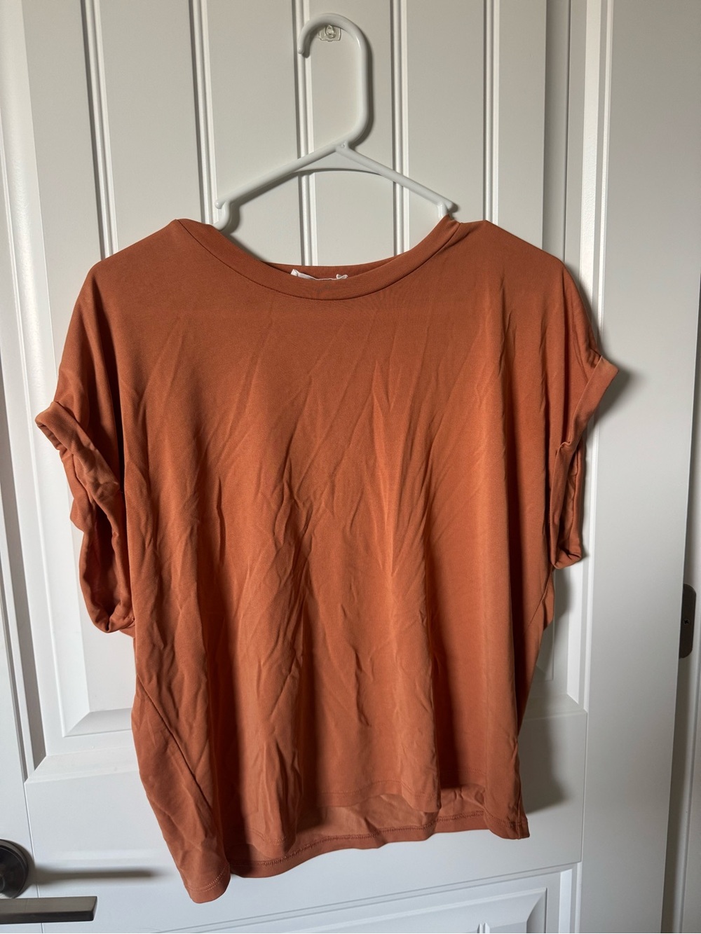 Lush Short Sleeve Tee in Rust Orange